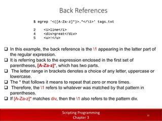 Chapter 3: Introduction to Regular Expression | PPTX