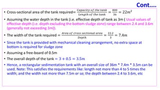 Tank Depth Chapter_3.pptx on waste water treatment course | PPTX