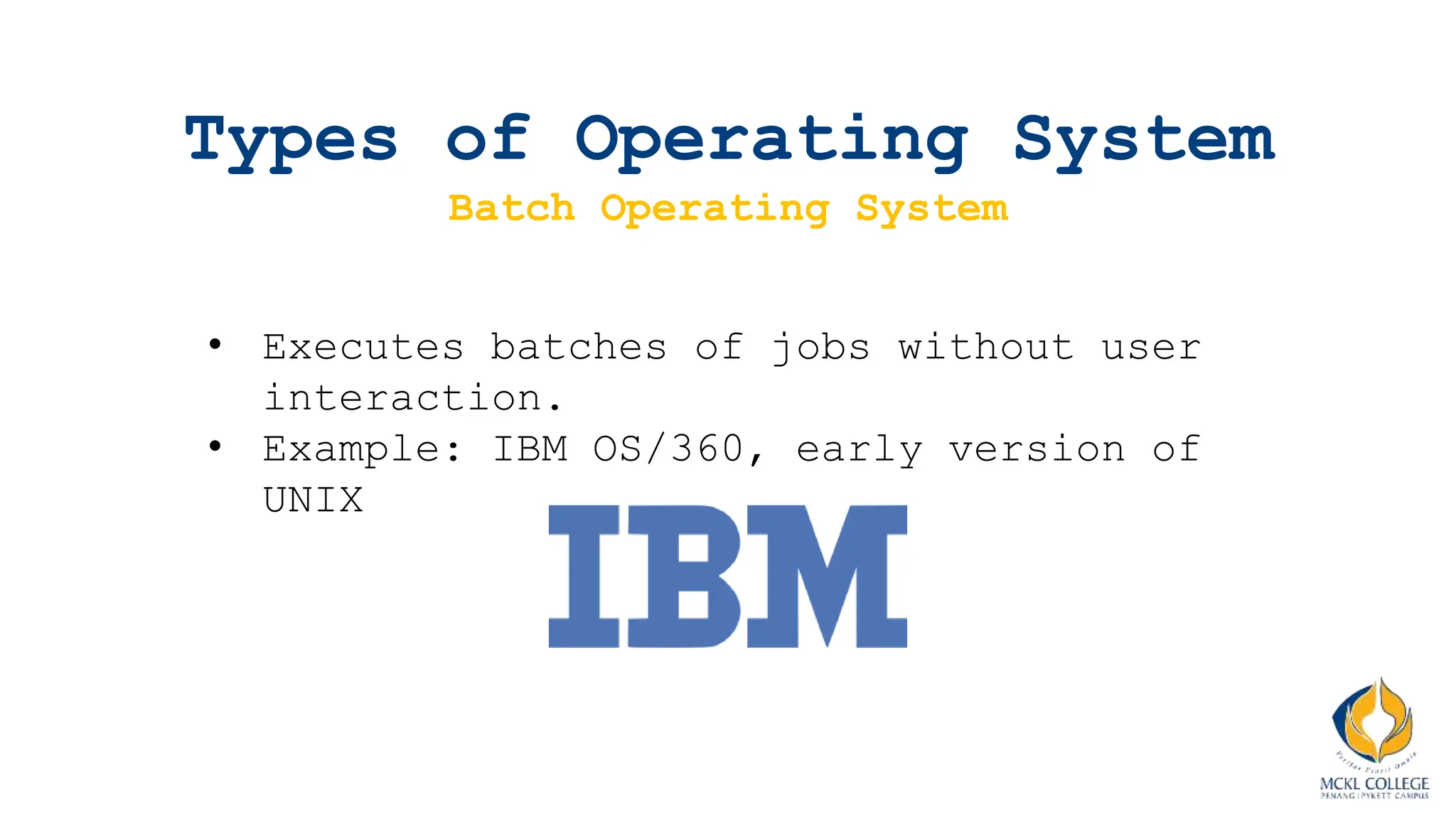 Chapter 3: Operating System (OS). IT and Computer Science | PPTX ...