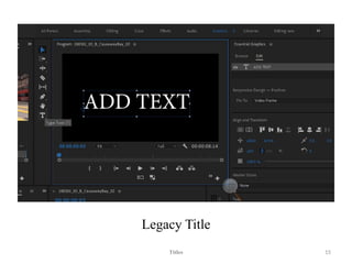 Legacy Title
Titles 15
 