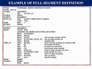 EXAMPLE OF FULL SEGMENT DEFINITION
 