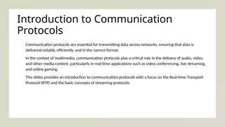 Chapter 3 - Multimedia Communication Protocols | PPTX