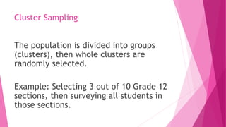 Cluster Sample Design CHAPTER 3- RESEARCH DESIGN AND METHODOLOGY PRACTICAL RESEARCH II.pdf