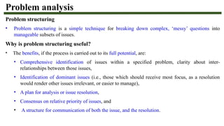 Structuring The Problem Mess Problem Definition and Scoping in Watersheds | PPTX