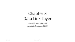 Chapter3.pdf - Data Link Layer LLC and MAC SubLayers | PDF