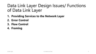 Chapter3.pdf - Data Link Layer LLC and MAC SubLayers | PDF