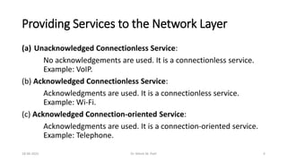 Chapter3.pdf - Data Link Layer LLC and MAC SubLayers | PDF