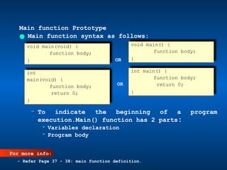 Chapter3.pptx Overview C - Explore the C program environment and know ...