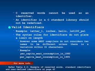 Chapter3.pptx Overview C - Explore the C program environment and know ...