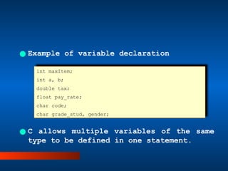 Chapter3.pptx Overview C - Explore the C program environment and know ...
