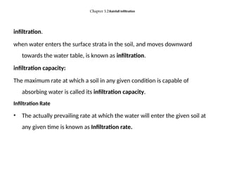 Comprehensive Analysis of Rainfall Infiltration and Soil Moisture ...
