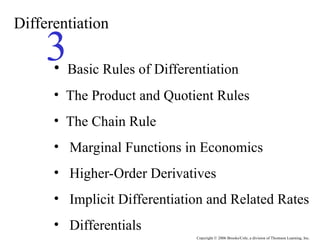 The basic rules of differentiation and the derivatives | PPT