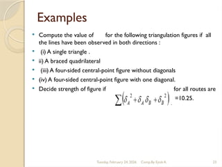 Simple Triangulation Examples Comprehensive Guide to Triangulation and Trilateration in Surveying | PPTX