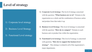 Comprehensive Guide to Strategy Formulation and Operational Planning in ...