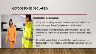 Transit Declaration Comprehensive Guide to Goods Declarations in Customs Procedures | PPTX