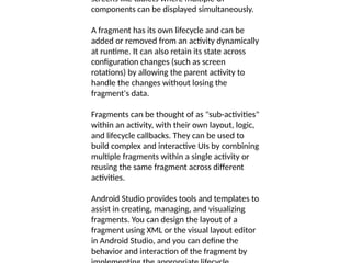 Mastering Android Fragments: Lifecycle, UI Design, and State Management ...