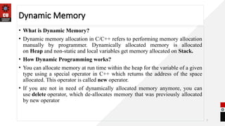 Comprehensive Guide to Dynamic Memory Allocation in C++ Programming | PPTX