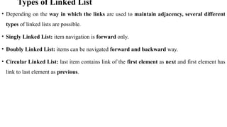 Comprehensive Guide to Linked Lists and Dynamic Data Structures | PPTX