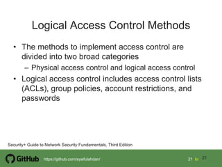 Chapter 3 access control fundamental i | PDF