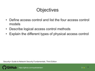 Chapter 3 access control fundamental i | PDF