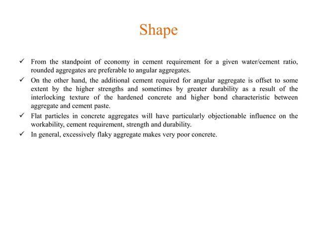 Chapter 3 Aggregates Part 1 Ppt