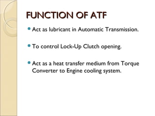 Cha pter 3 auto transmission | PPT
