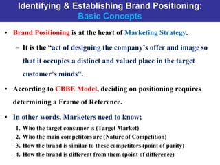 Brand management chapter 3 (brand positioning) | PPT