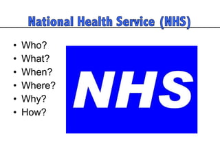 Who?  What? When? Where? Why?  How? 