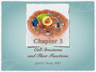 Joel G. Soria, MD
Chapter 3
Cell Structures  
and Their Functions
 