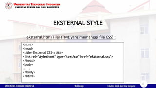 Chapter 3 css | PDF