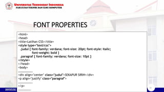 Chapter 3 css | PDF