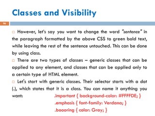 Chapter Three - WEB programming CSS note | PDF