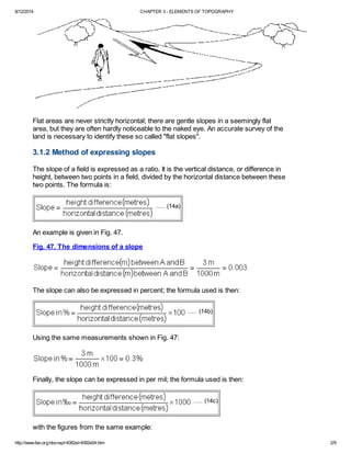 Chapter 3 elements of topography | PDF