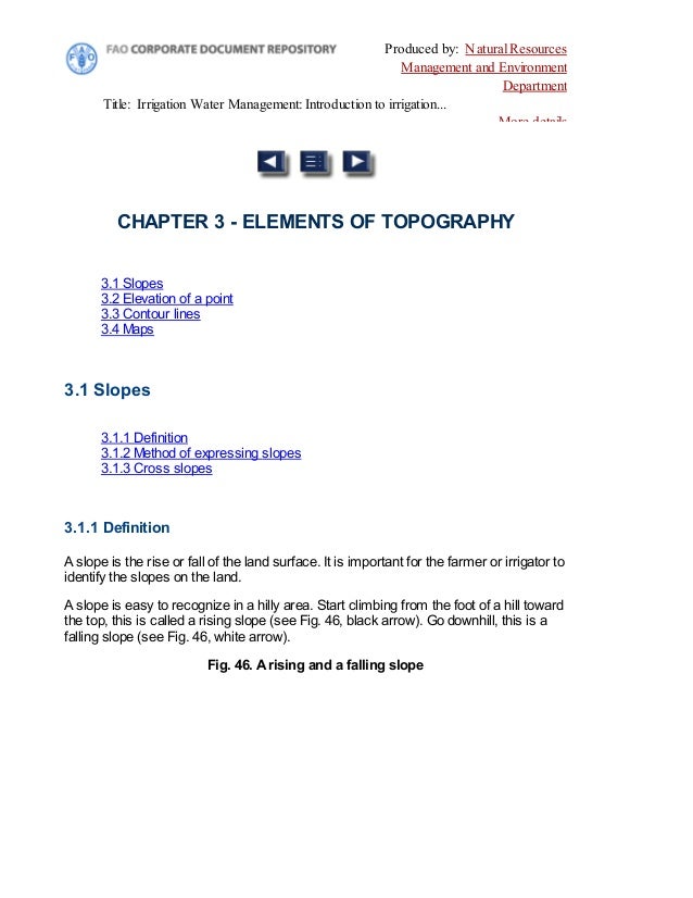 Definition Of Natural Topography Chapter 3 Elements Of Topography