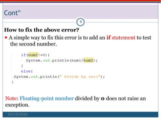 Comprehensive Guide to Java Exception Handling and Error Management | PPTX