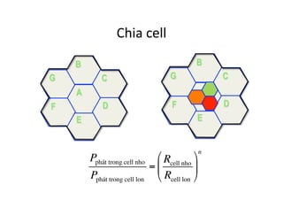 Chia	
  cell	
  
A
C
B
G
F D
E
C
B
G
F D
E
Pphát trong cell nho
Pphát trong cell lon
=
Rcell nho
Rcell lon
!
"
#
$
%
&
n
 