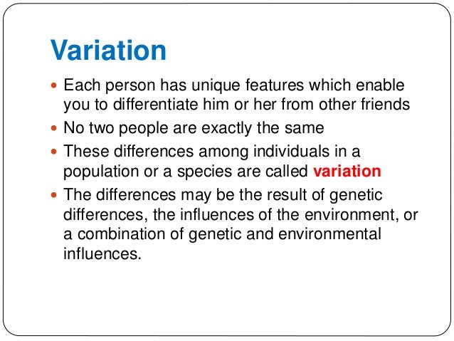 Chapter 3 heredity and variation