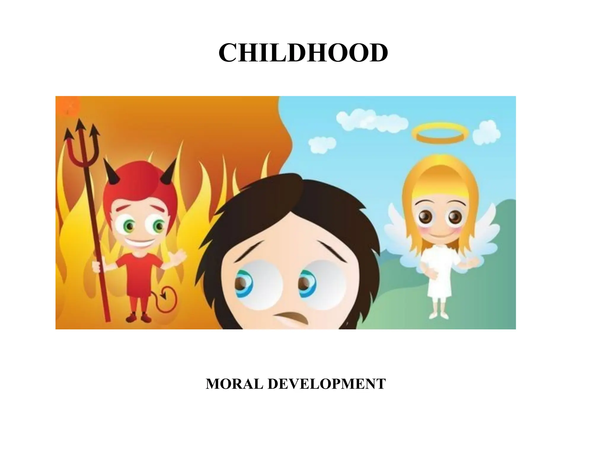 CHILDHOOD
MORAL DEVELOPMENT
 