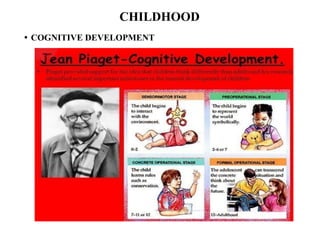 CHILDHOOD
• COGNITIVE DEVELOPMENT
 