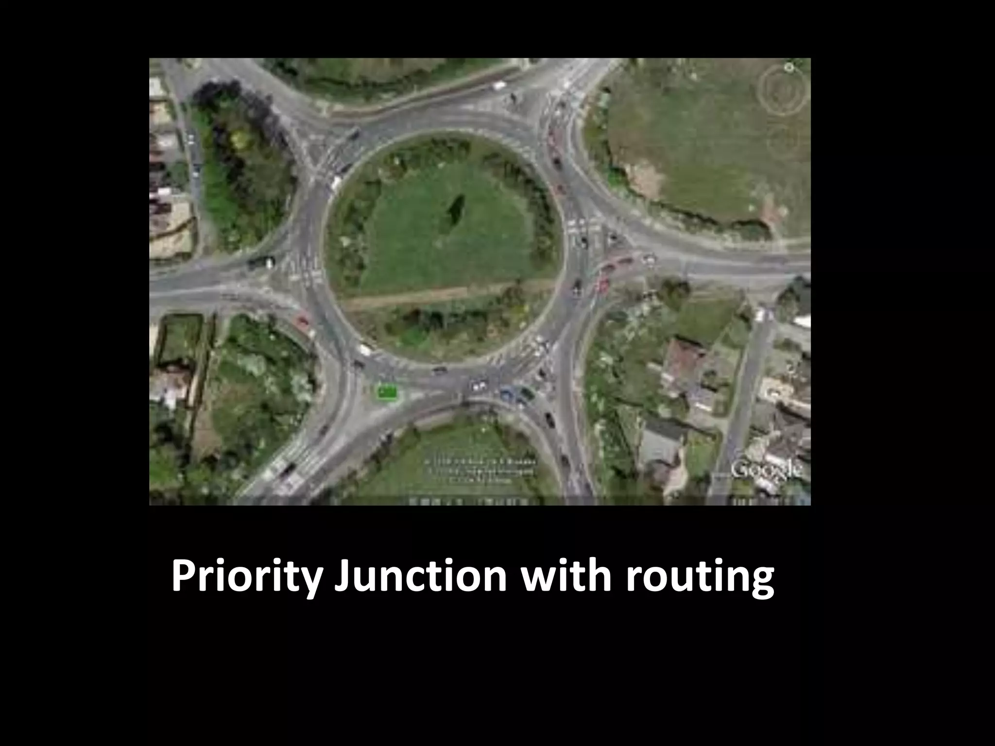 Priority Junction with routing
 