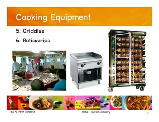 By Aj. Pavit Tansakul WMS : Tourism Industry 10
Cooking Equipment
5. Griddles
6. Rotisseries
 