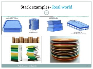 Stack examples- Real world
4
Daata Structure & Algorithm 38
 