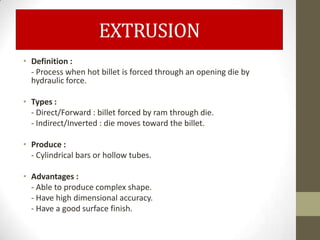 Chapter 3 metal work, casting process and heat treatment on steel | PPTX