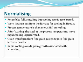 Chapter3 metal work, casting processes and heat treatment | PPTX