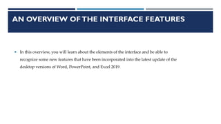 Comprehensive Guide to Microsoft Word 2019 Interface and Formatting | PDF