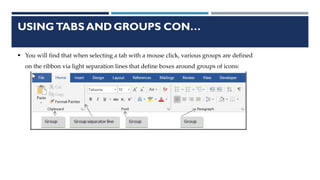 Comprehensive Guide to Microsoft Word 2019 Interface and Formatting | PDF