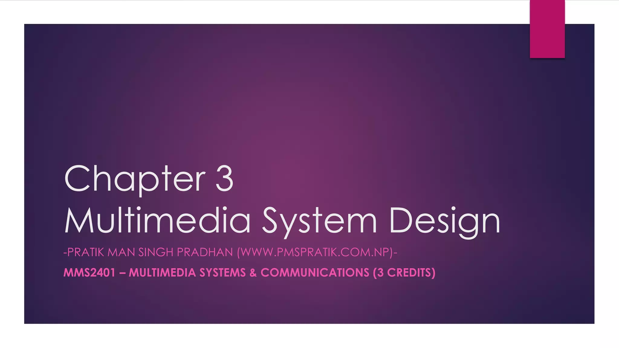 Chapter 3 - Multimedia System Design | PDF | Digital Audio | Computer ...