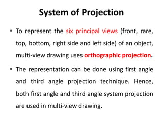 3 Orthographic projection and MultiView Projection