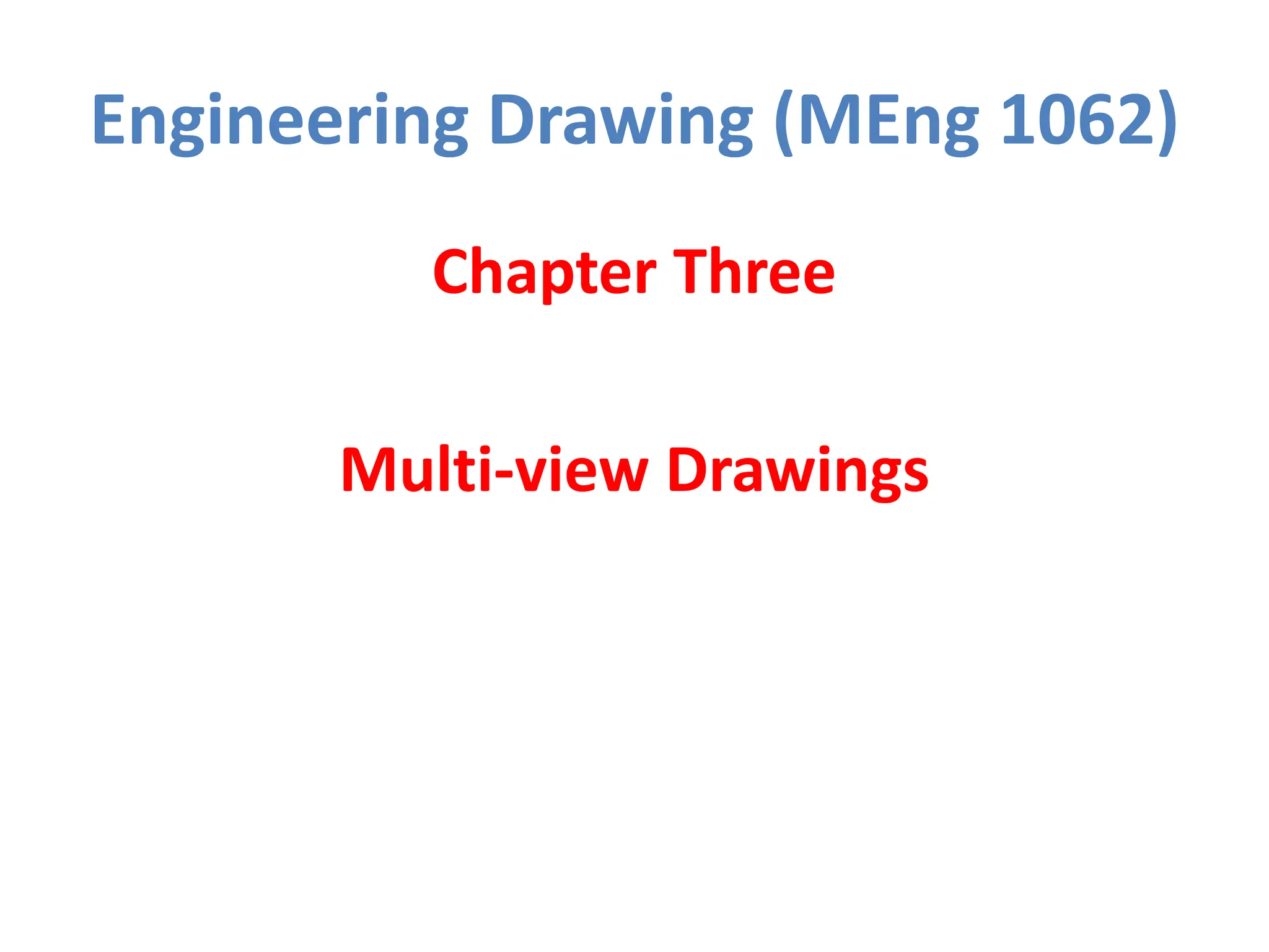 Chapter 3-Multiview Drawings (Front, Side and Top Views) | PDF
