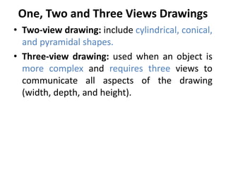 Chapter 3-Multiview Drawings (Front, Side and Top Views) | PDF